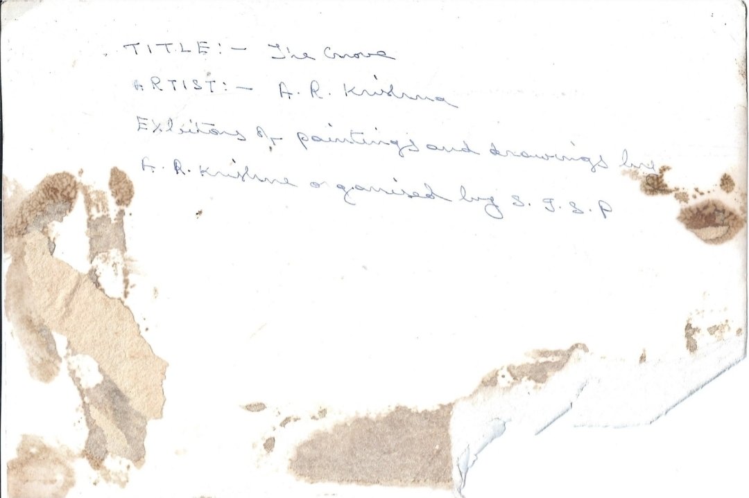 Back of The Grove with artist's handwritten title