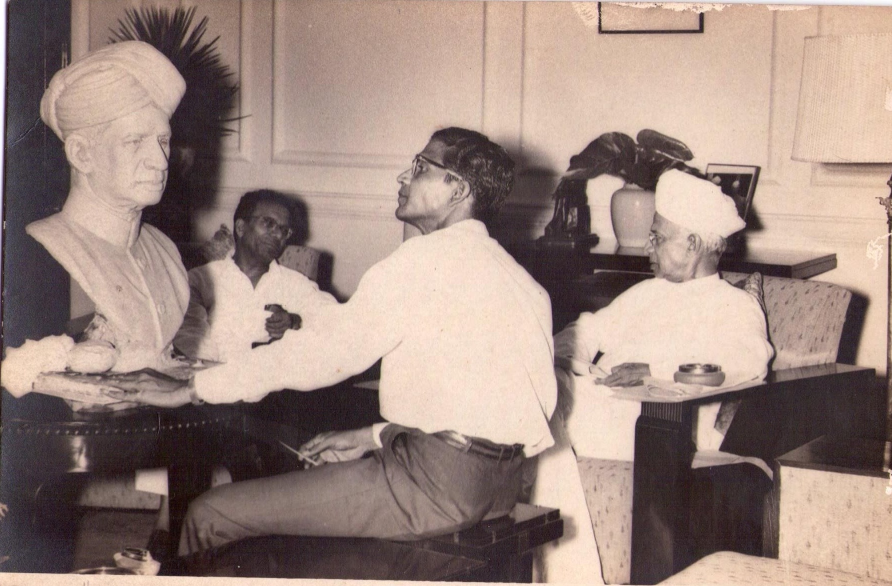 Original scan of Ancha sculpting Radhakrishnan