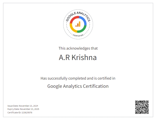 Google Analytics certification